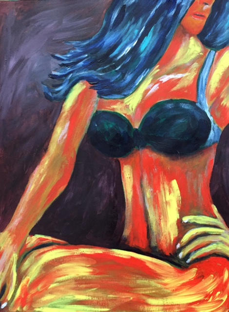 Abstract - Figurative "Shy" - ORIGINAL SOLD